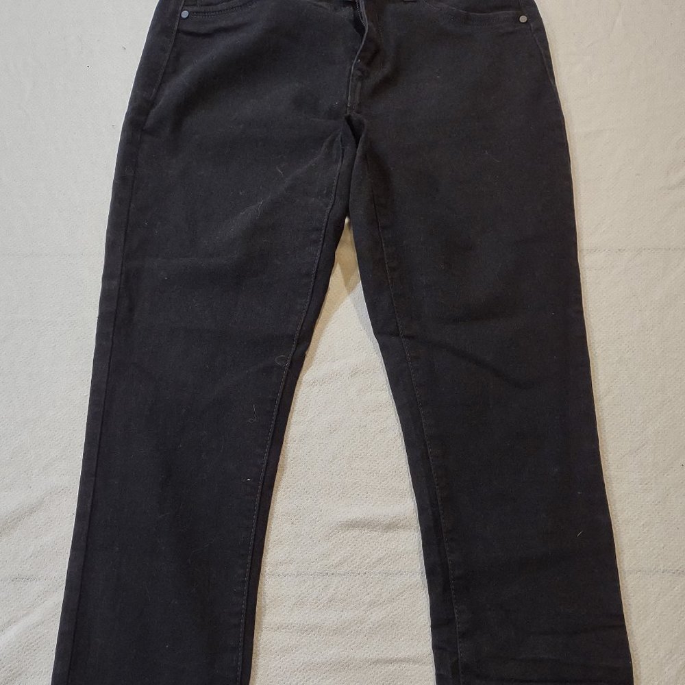 d. jeans   black stretch jeans, jeggings, faux front pockets 2 back pockets